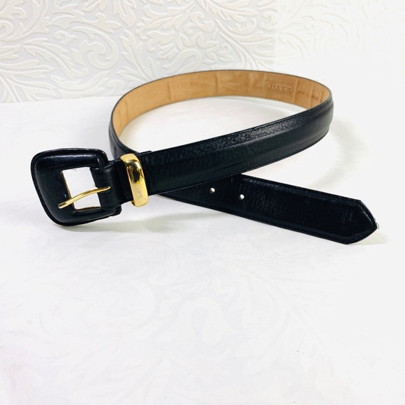 Ritz genuine leather belt black size large - Picture 2 of 8